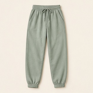 The Slow Morning Jogger in Sage — concept product image