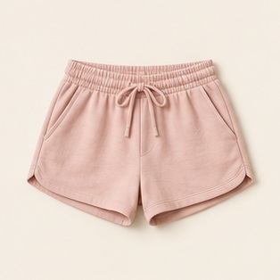 The Rosy Hour Lounge Short in Blush — concept product image
