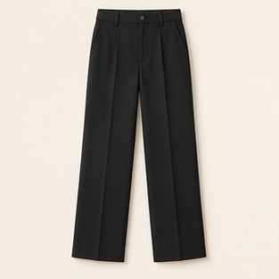 The Jetty Straight Trouser in Black — concept product image