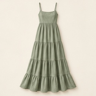 The Salt Meadow Maxi in Sage — concept product image