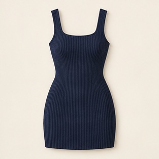The Marina Knit Mini in Navy — concept product image