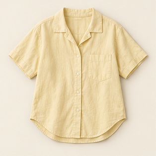 The Sunbreak Shirt in Butter — concept product image