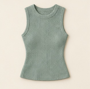The Seaglass Knit Top in Seafoam — concept product image